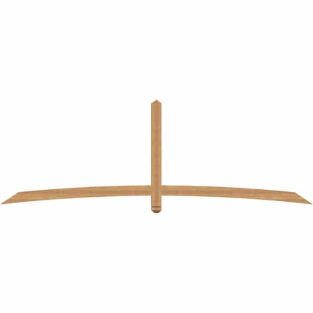 Ekena Millwork Bellingham Timber Gable Bracket, Western Red Cedar, 108"W x 36"H x 3 1/2"D x 3 1/2"F, 8/12 Pitch GBW108X36X0404BEL00SWR